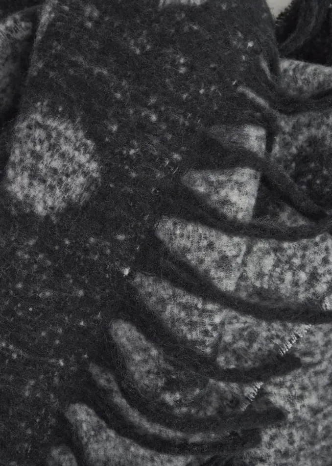Women Scarves Hobbs Mona Scarf Black Grey