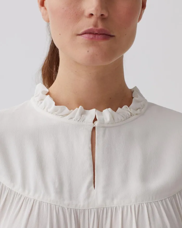 Women ShortSleeve Fluid Blouse Gardenia Comptoir Des Cotonniers Blouses and Shirts and Tops