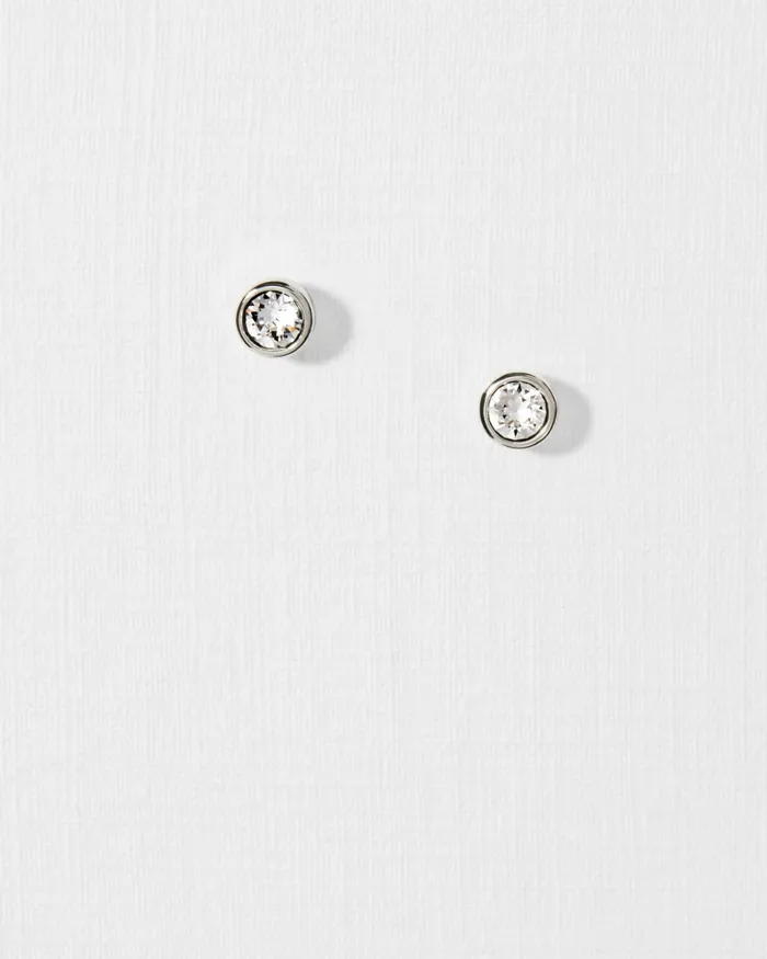 Women SINAA 8211 Round Stud Earrings Crystal Ted Baker Jewellery