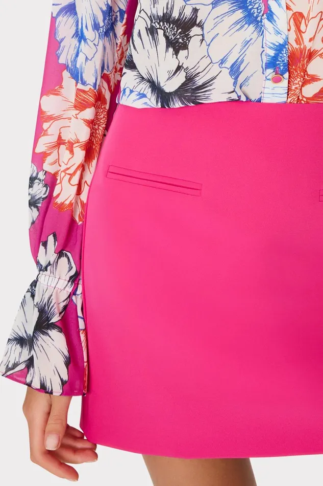 Women Skirts Milly Lizzy Cady Mini Skirt Milly Pink