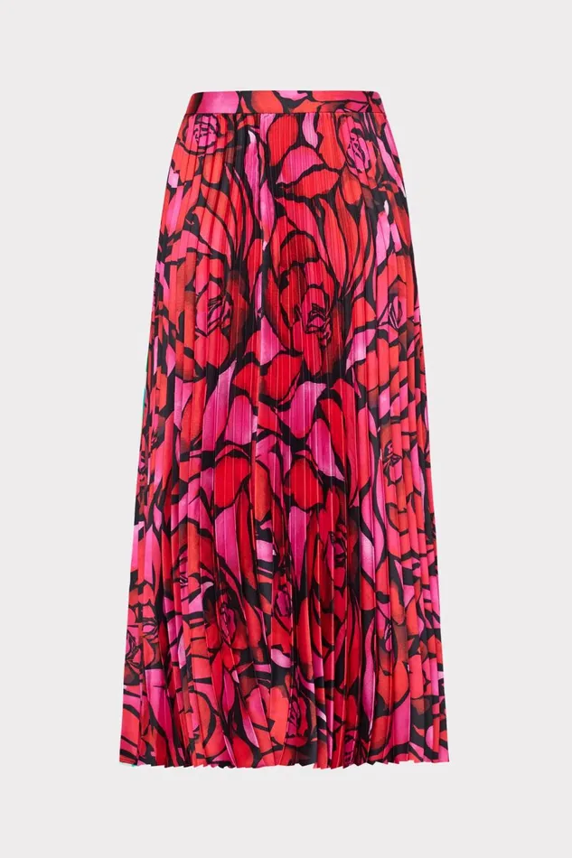 Women Skirts Milly Otha Dream Rose Pleated Skirt Dream Rose Pink Women Skirts Milly Otha Dream Rose Pleated Skirt Dream Rose Pink