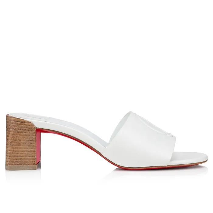 Women So CL Mule 55 Mm Mules 8211 Nappa Leather 8211 Bianco Christian Louboutin Mules