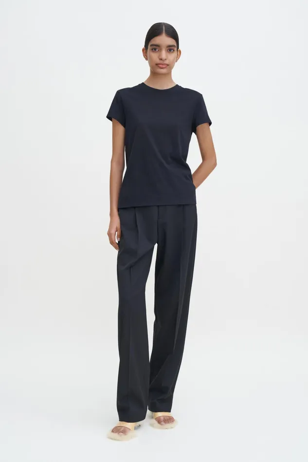 Women Soft Cotton Tee Black Filippa K Tops