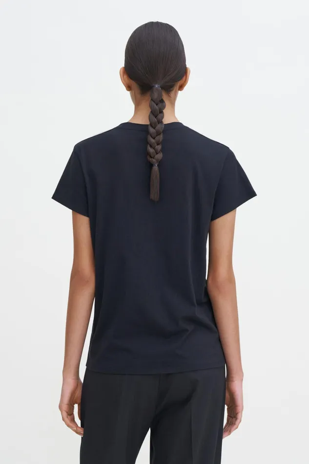 Women Soft Cotton Tee Black Filippa K Tops