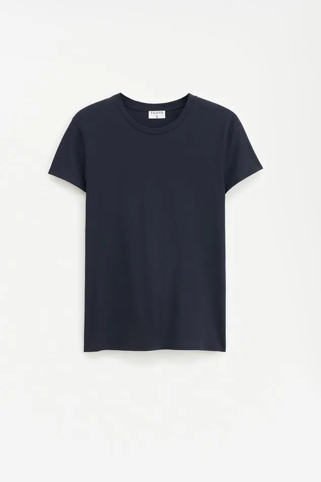 Women Soft Cotton Tee Black Filippa K Tops