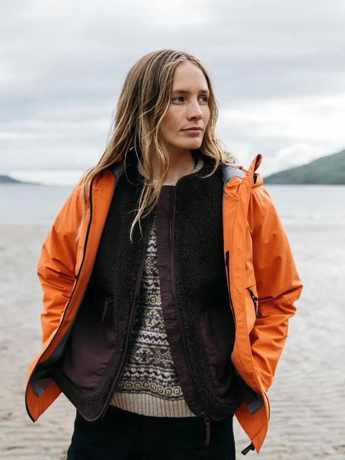 Women Stormbird Waterproof Jacket Red Rust Finisterre Jackets Coats and Gilets Women Stormbird Waterproof Jacket Red Rust Finisterre Jackets Coats and Gilets