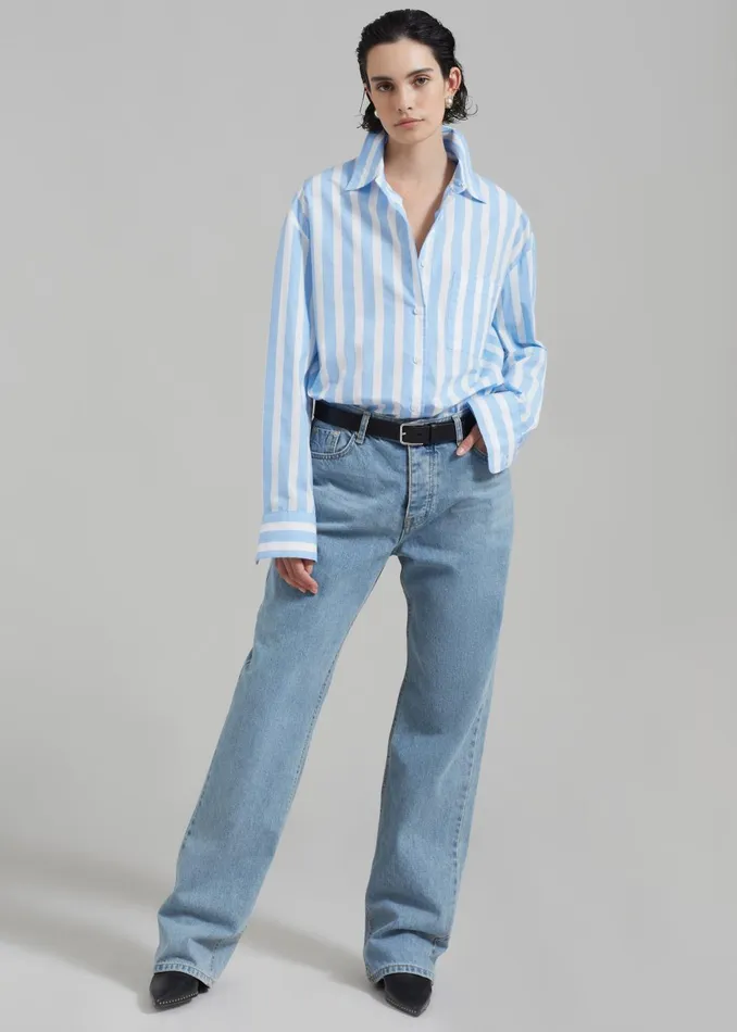 Women Susanna Jeans 8211 Light Wash The Frankie Shop Bottoms