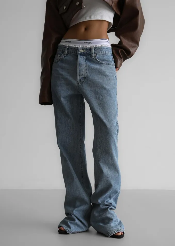 Women Susanna Jeans 8211 Light Wash The Frankie Shop Bottoms