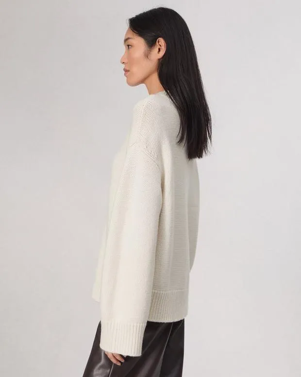 Women Sweaters and Sweatshirts Rag and Bone Danica VNeck Sweater Ivory