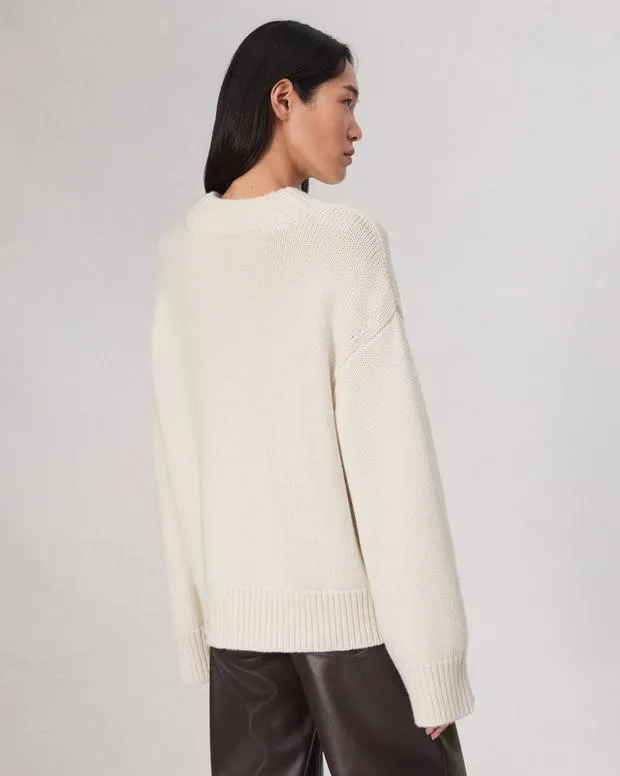 Women Sweaters and Sweatshirts Rag and Bone Danica VNeck Sweater Ivory