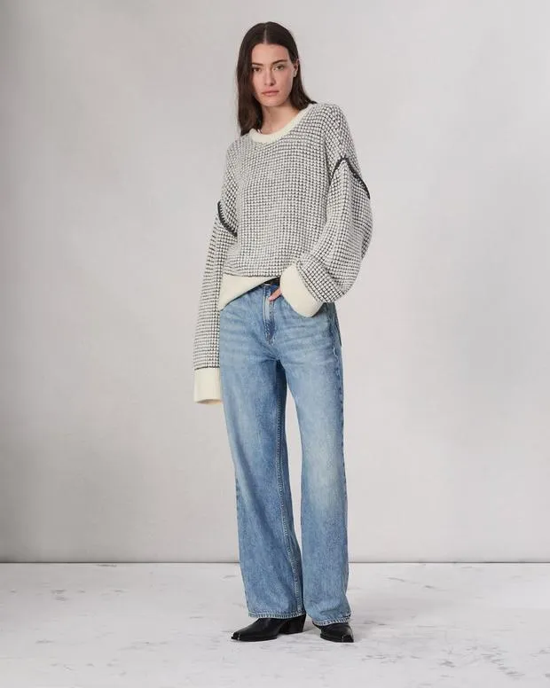 Women Sweaters and Sweatshirts Rag and Bone Katie Sweater Ivory Multi
