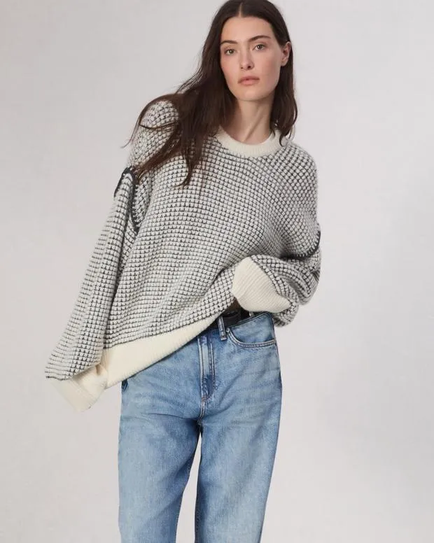 Women Sweaters and Sweatshirts Rag and Bone Katie Sweater Ivory Multi