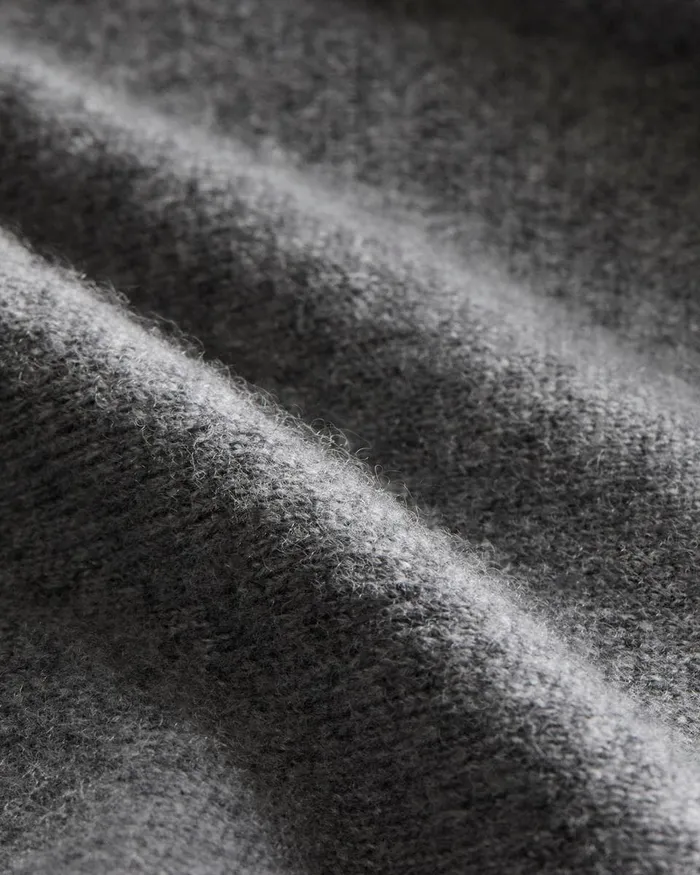 Women Sweaters Cardigans Theory Cropped Sweater In Cashmere Light Charcoal