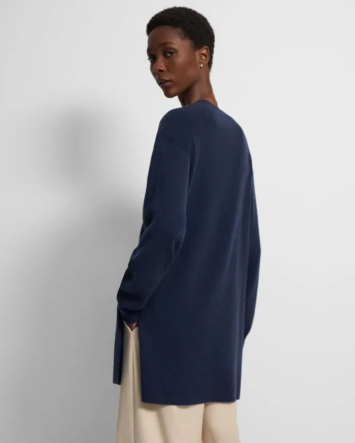 Women Sweaters Cardigans Theory Long Cardigan In Cashmere Marina
