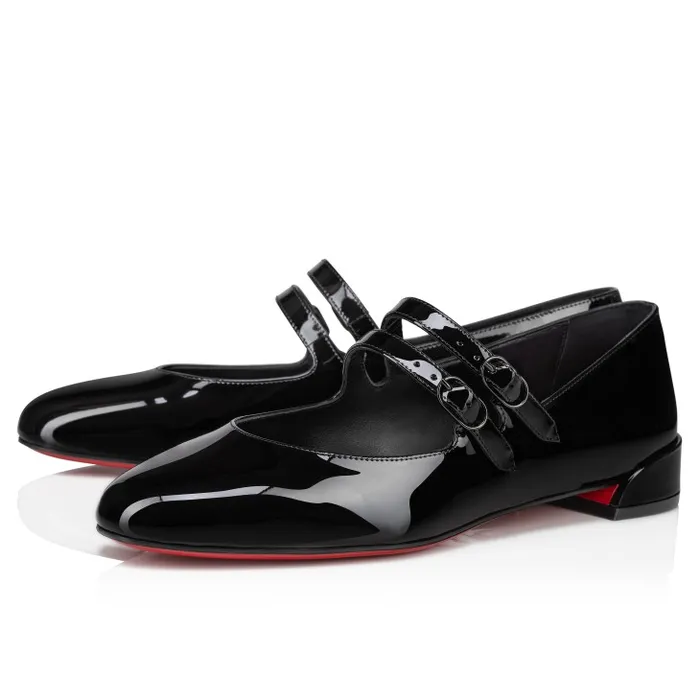 Women Sweet Jane Ballerinas 8211 Patent Calf Leather 8211 Black Christian Louboutin Flats and Loafers Women Sweet Jane Ballerinas 8211 Patent Calf Leather 8211 Black Christian Louboutin Flats and Loafers