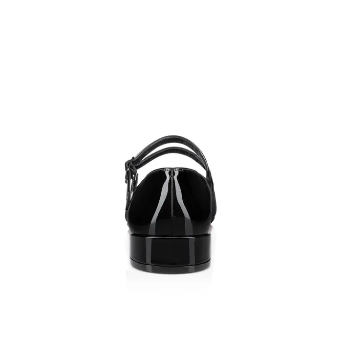 Women Sweet Jane Ballerinas 8211 Patent Calf Leather 8211 Black Christian Louboutin Flats and Loafers