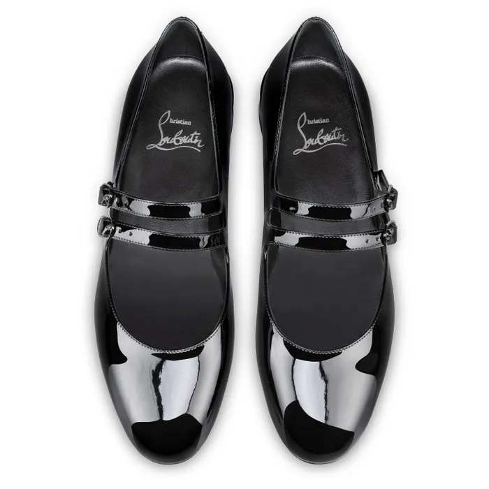 Women Sweet Jane Ballerinas 8211 Patent Calf Leather 8211 Black Christian Louboutin Flats and Loafers