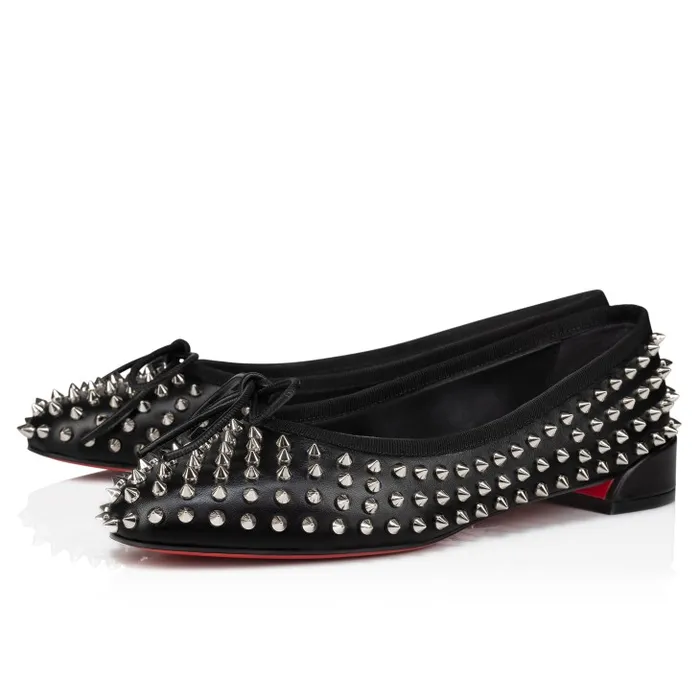 Women Sweetie Jane Spikes Ballerinas 8211 Nappa Leather And Spikes 8211 Black Christian Louboutin Flats and Loafers