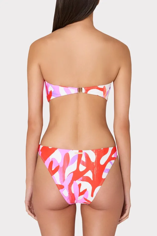 Women Swim and Coverups Milly Margot Italian Under The Sea Bikini Bottom Pink Multi