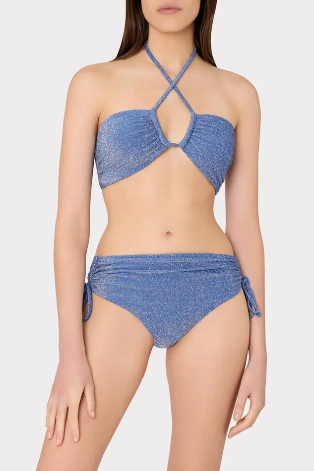 Women Swim and Coverups Milly Shimmer Bikini Bottom Blue Women Swim and Coverups Milly Shimmer Bikini Bottom Blue