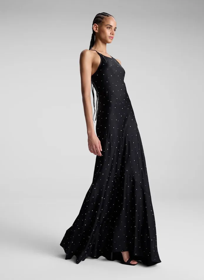 Women Sybil Embellished Maxi Dress Blacksilver ALC Dresses