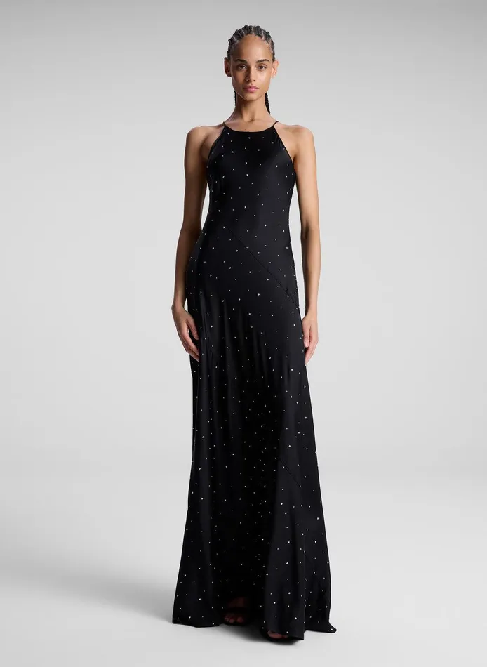 Women Sybil Embellished Maxi Dress Blacksilver ALC Dresses