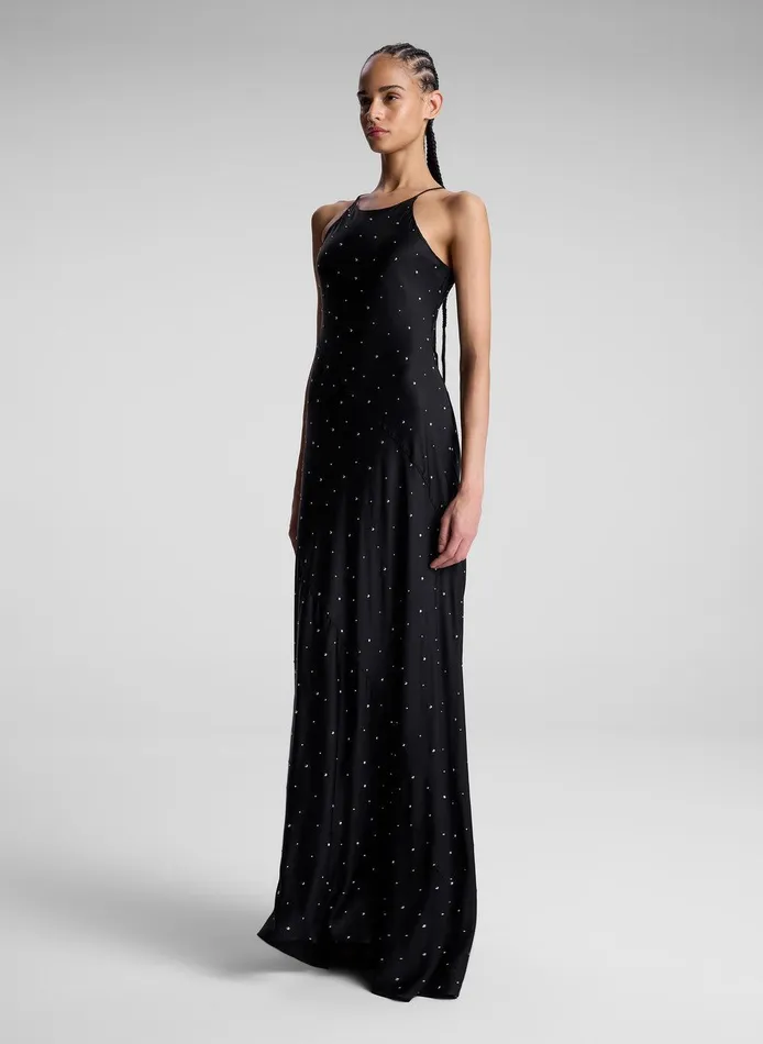 Women Sybil Embellished Maxi Dress Blacksilver ALC Dresses
