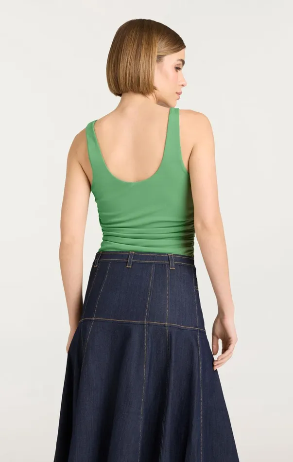 Women Tank Tops and Camisoles Cinq Sept Cherise Top Sea Palm