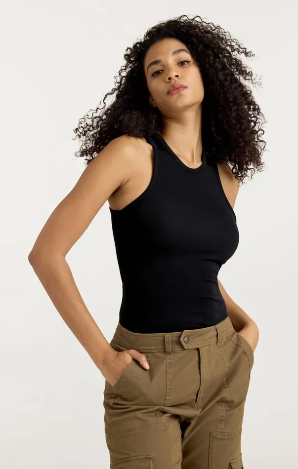 Women Tank Tops and Camisoles Cinq Sept Lizzie Tank Black