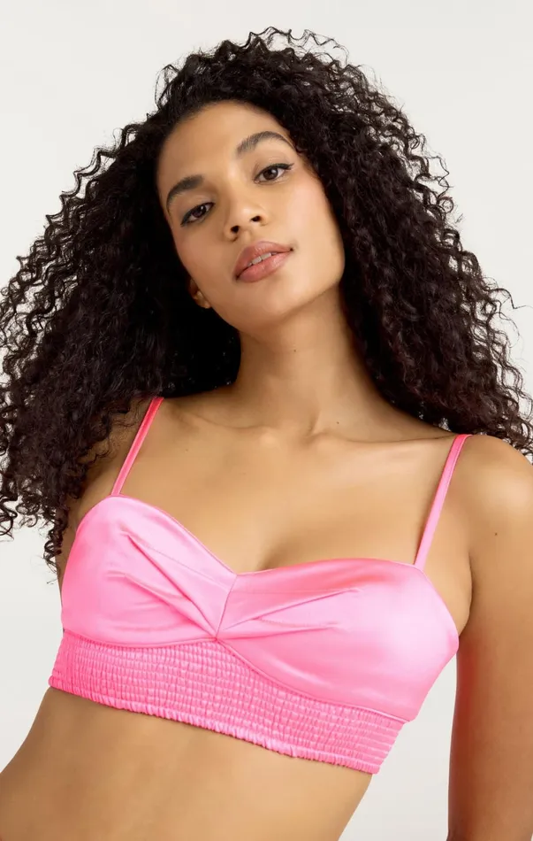 Women Tank Tops and Camisoles Cinq Sept Nikola Top Electric Pink