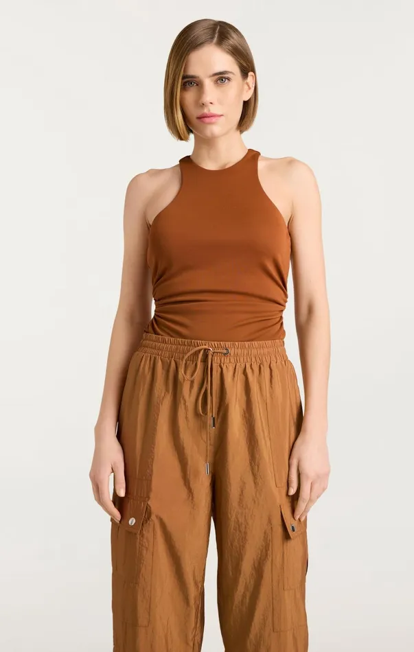Women Tank Tops and Camisoles Cinq Sept Sonya Top Baked Cookie