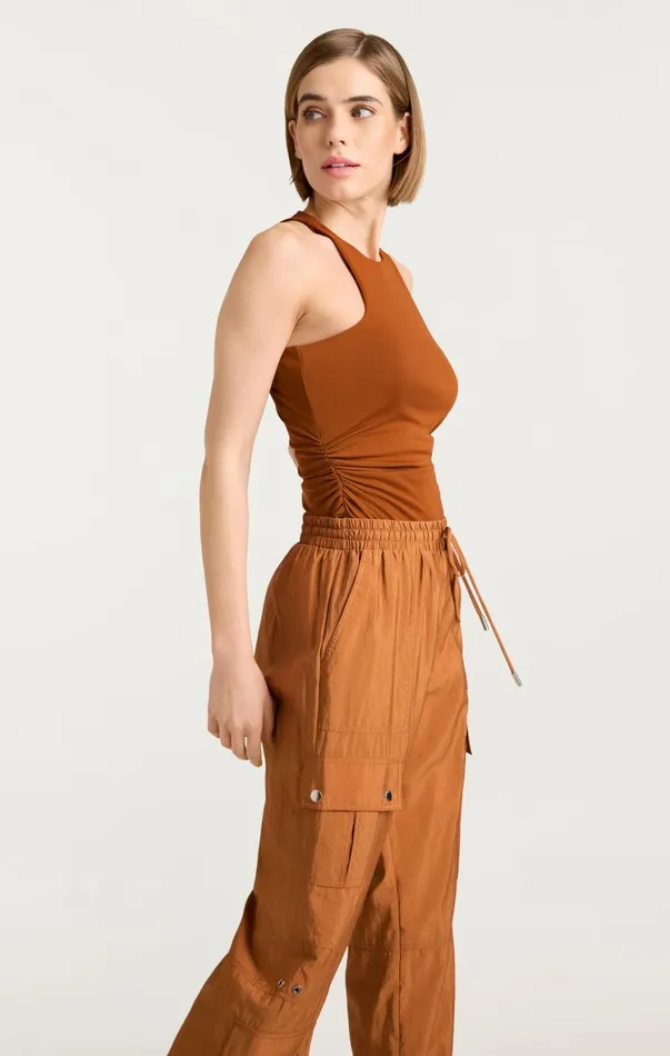 Women Tank Tops and Camisoles Cinq Sept Sonya Top Baked Cookie