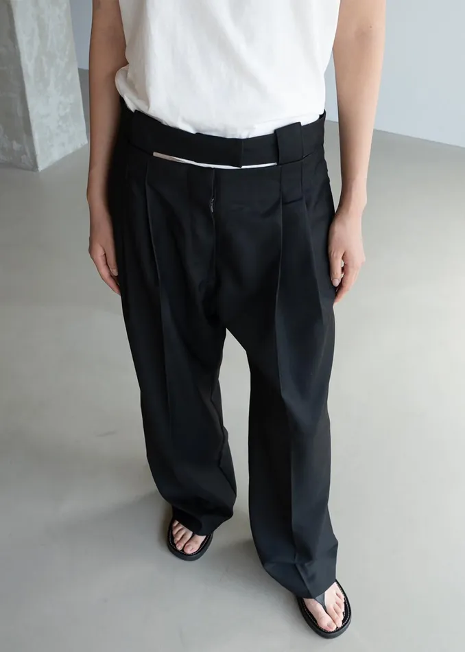 Women Tate Trousers 8211 Black The Frankie Shop Bottoms