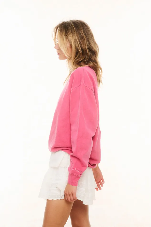 Women Tees and Fleece LoveShackFancy Palo Pullover Cherry Kiss