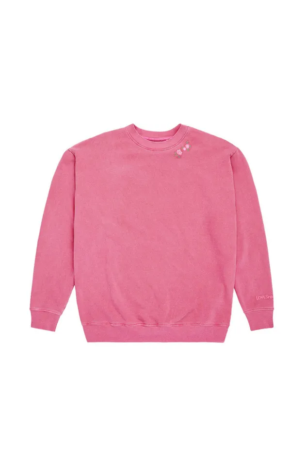 Women Tees and Fleece LoveShackFancy Palo Pullover Cherry Kiss