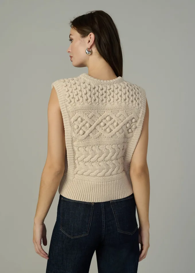 Women THE CLARA SWEATER VEST Milk Sweaters Joe8217s Jeans