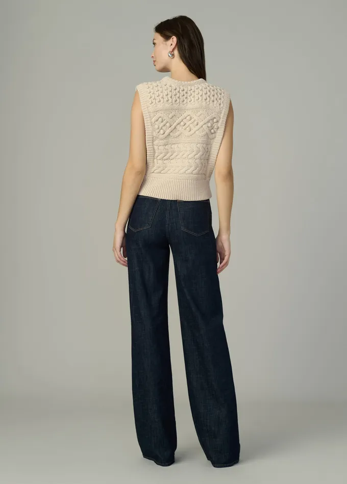 Women THE CLARA SWEATER VEST Milk Sweaters Joe8217s Jeans