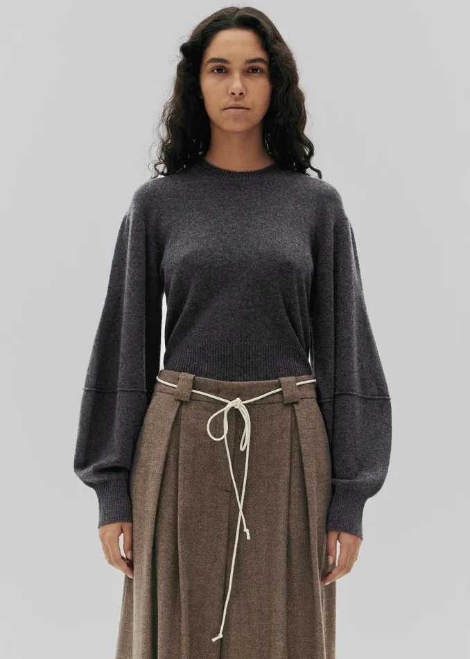 Women The Garment Piemonte Sweater 8211 Grey Melange The Frankie Shop Knitwear