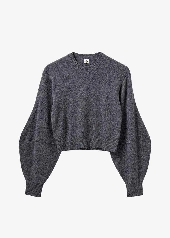 Women The Garment Piemonte Sweater 8211 Grey Melange The Frankie Shop Knitwear