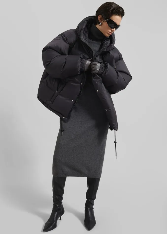 Women Timra Puffer Jacket 8211 Black The Frankie Shop Outerwear
