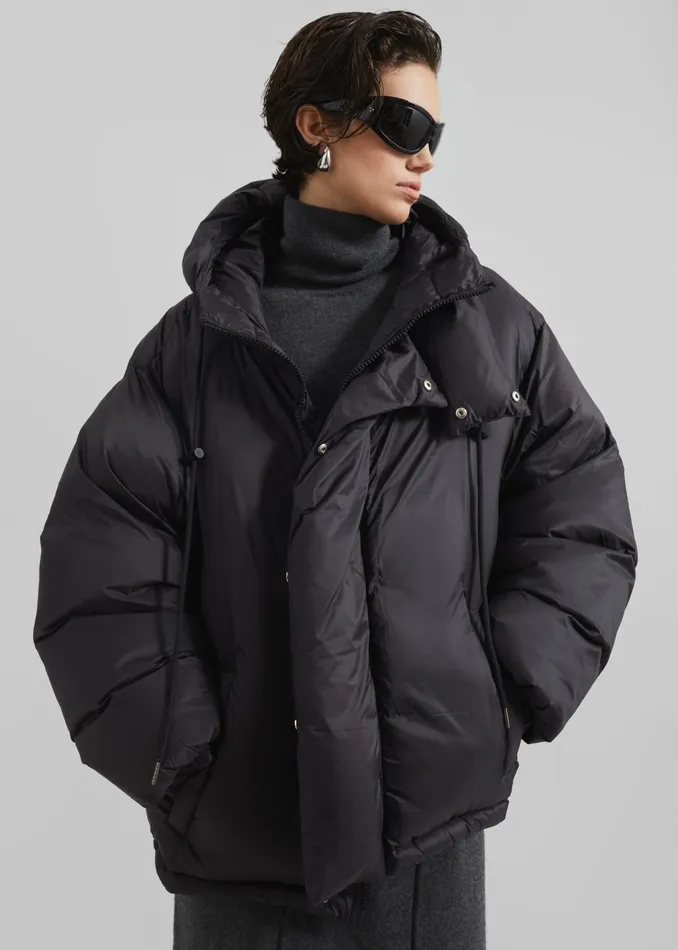 Women Timra Puffer Jacket 8211 Black The Frankie Shop Outerwear