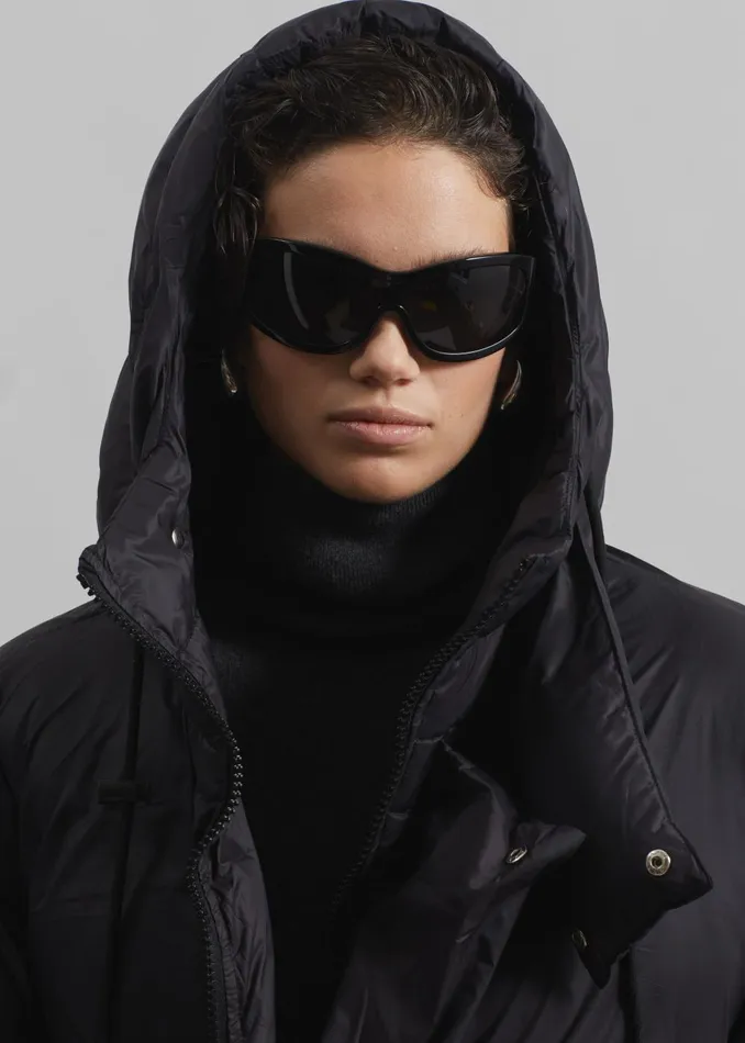 Women Timra Puffer Jacket 8211 Black The Frankie Shop Outerwear