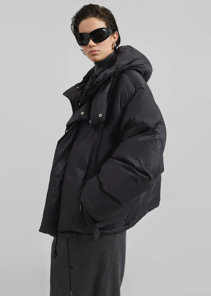Women Timra Puffer Jacket 8211 Black The Frankie Shop Outerwear