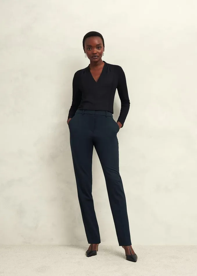 Women Tops Hobbs Mel Woven Front Top Black