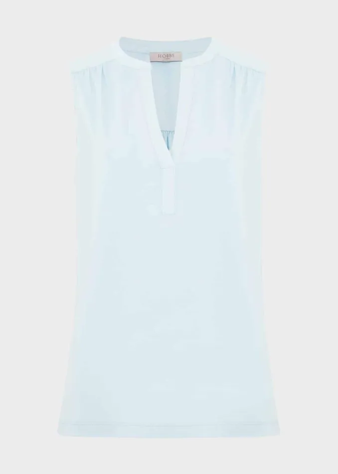 Women Tops Hobbs Nadine Top Mineral Blue