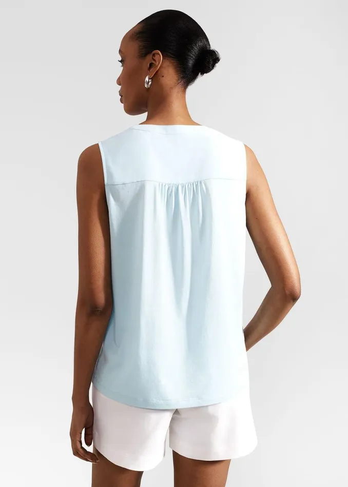 Women Tops Hobbs Nadine Top Mineral Blue