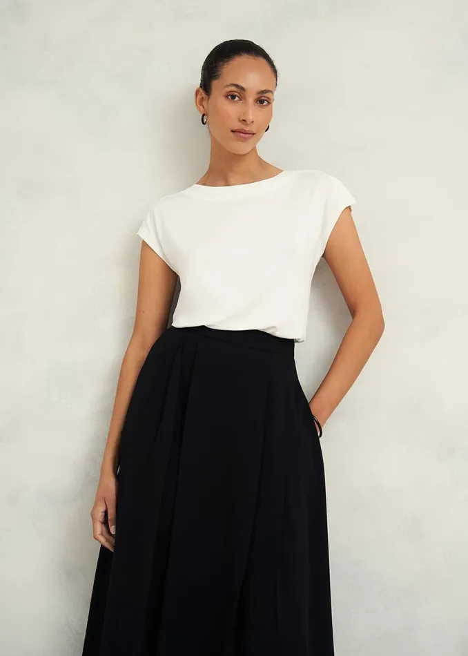 Women Tops Hobbs Viviana Top Ivory