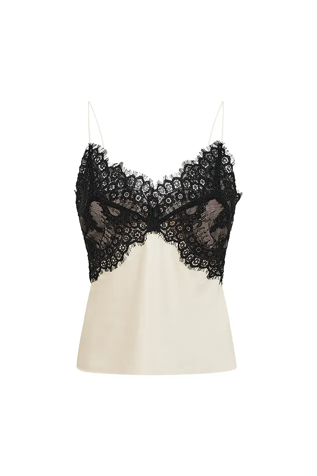 Women Tops LoveShackFancy Talulah LaceTrimmed Cami Top Cream