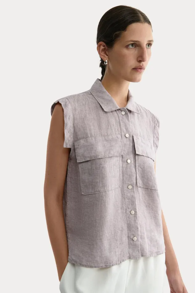 Women Tops Rachel Comey Brewster Top Mauve Women Tops Rachel Comey Brewster Top Mauve