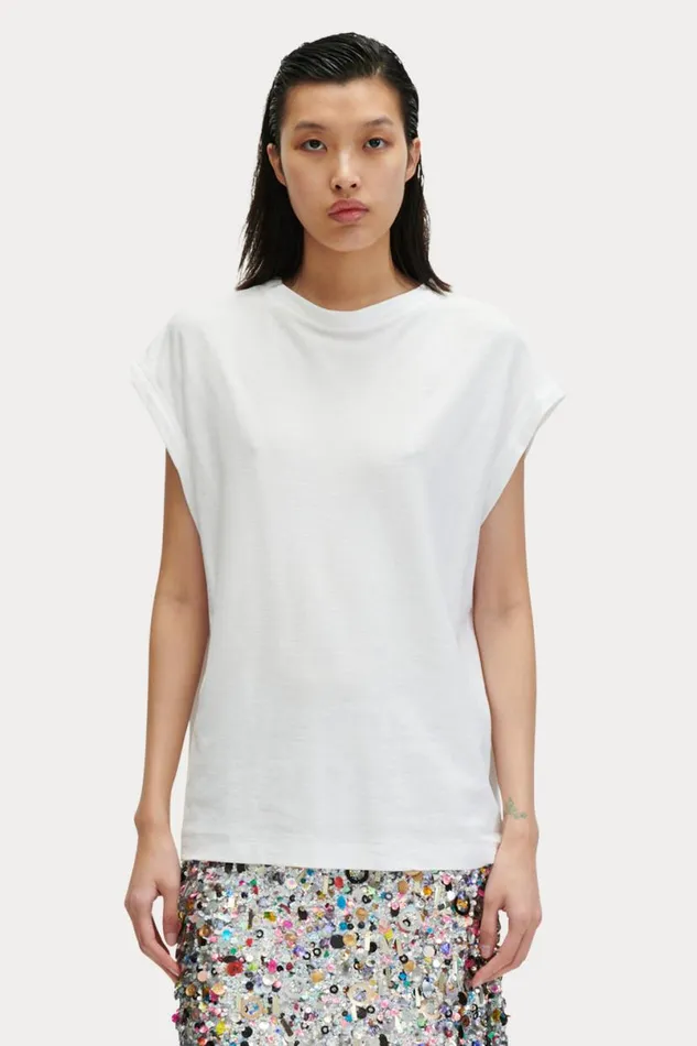 Women Tops Rachel Comey Mead Tee White Women Tops Rachel Comey Mead Tee White